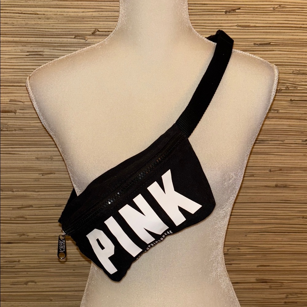 Black and White PINK Fanny Pack #PINKSPRINGBREAK EUC!